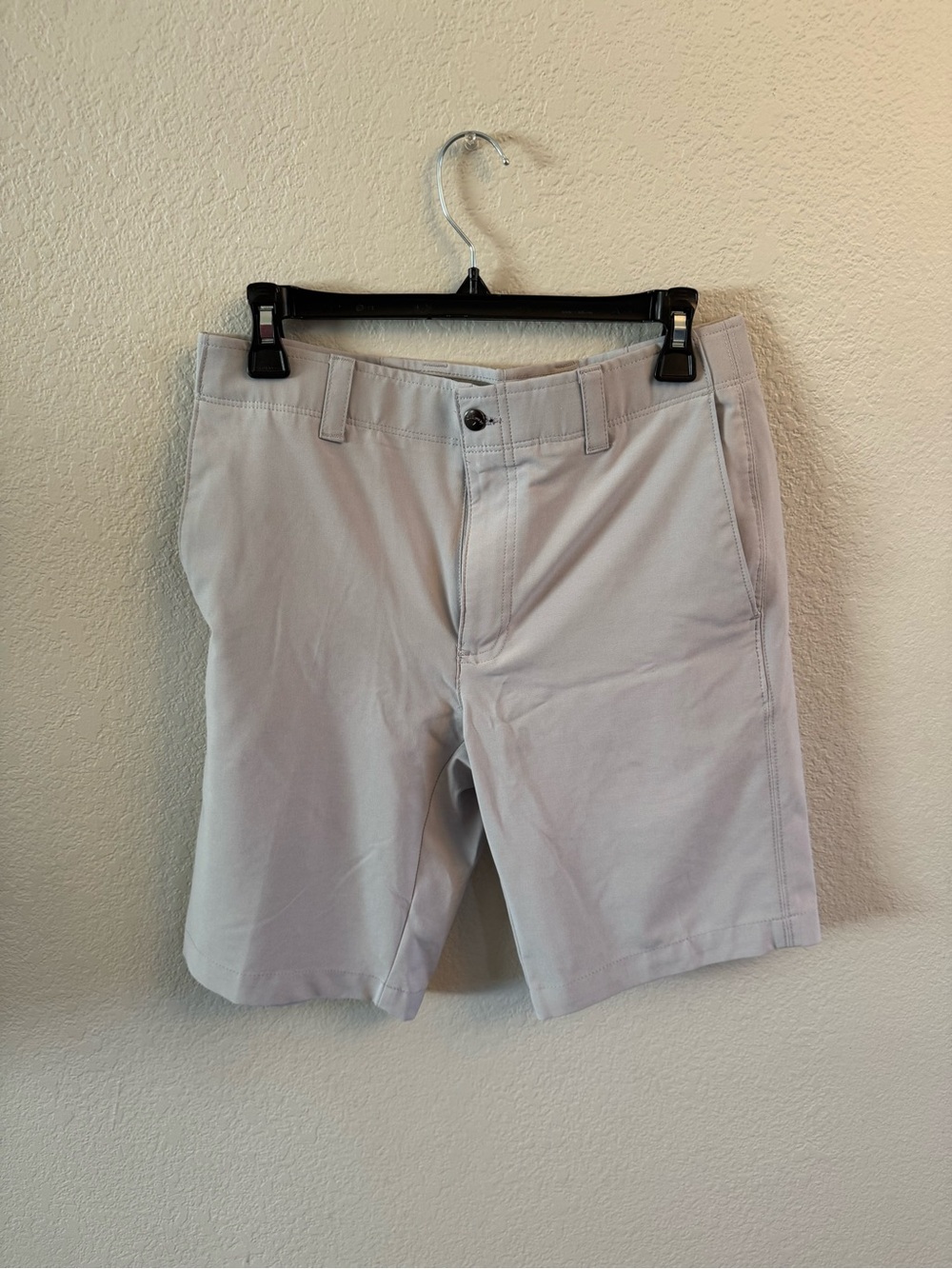 Callaway Golf Shorts Men 30 Gray Flat Front Opti Dri Stretch Activewear